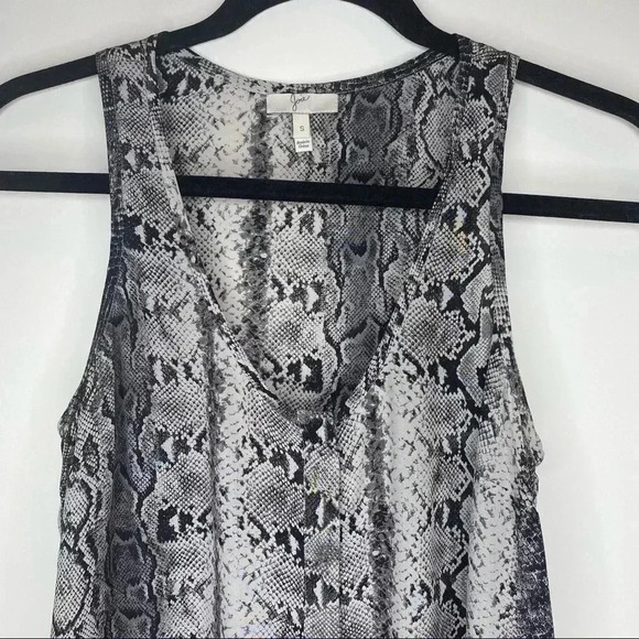 Joie 100% Silk Snake Print Racerback Tank Small​​ - Picture 4 of 14